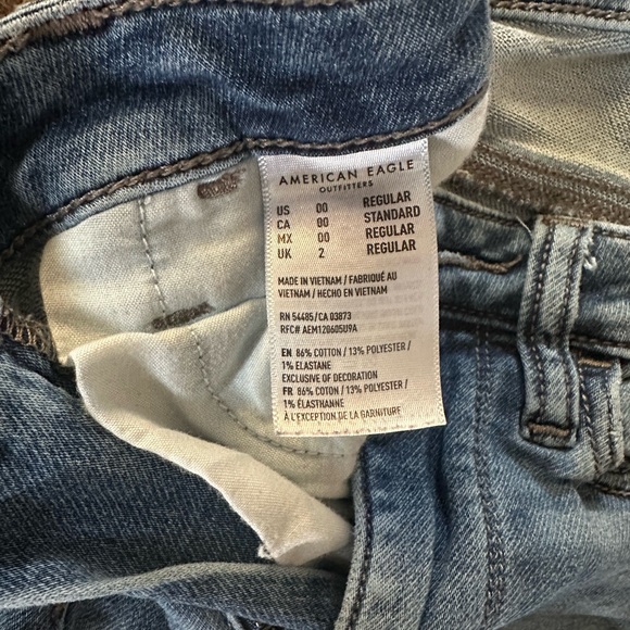 American eagle skinny jeans size 00 reg. - Picture 3 of 3
